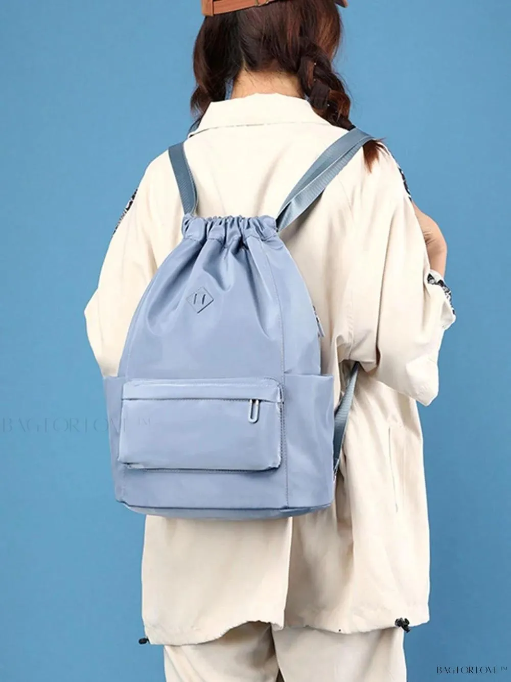 BagForLove - Lightweight Gym Bag with Cinching Closure and Storage Compartment