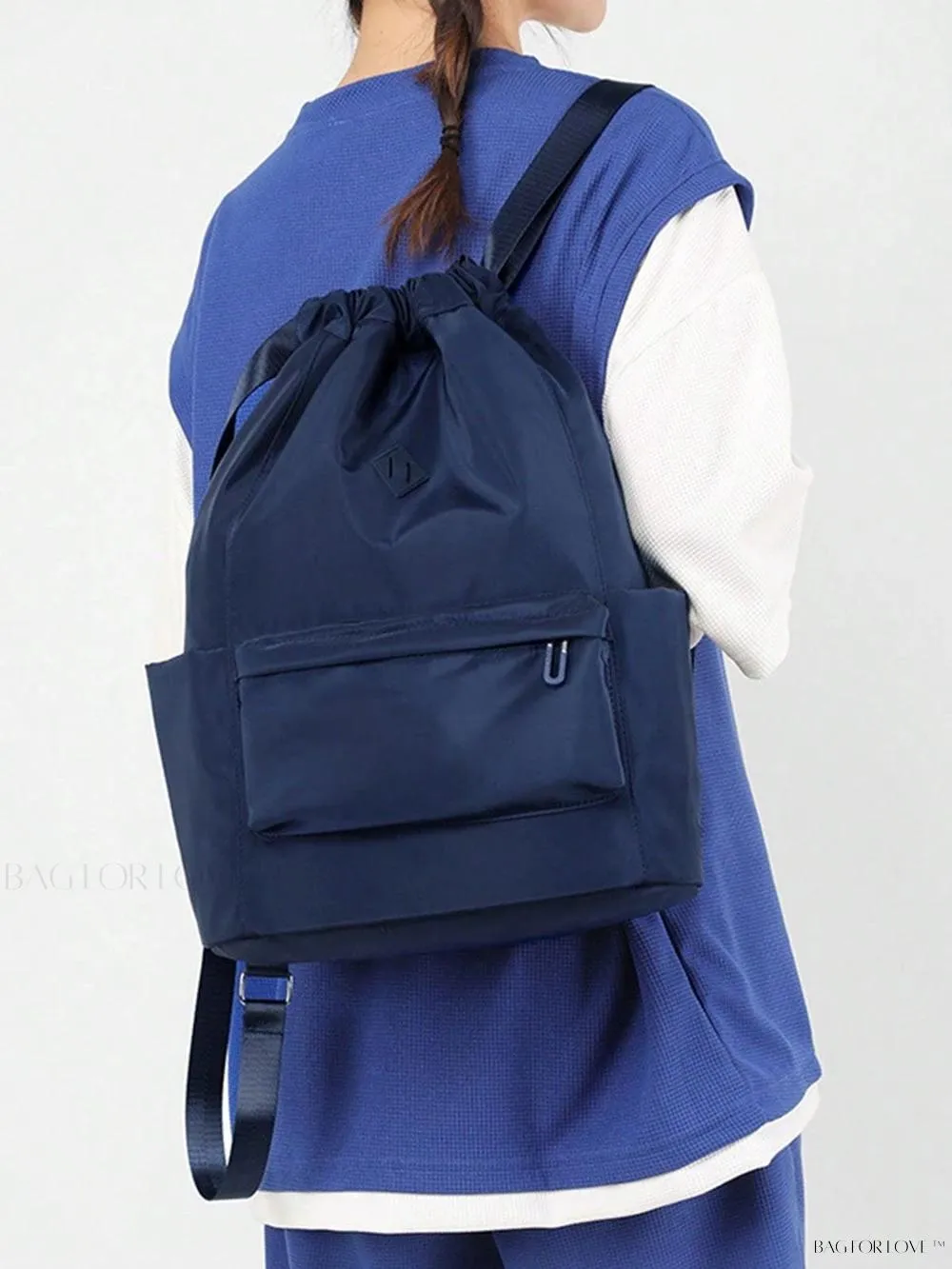 BagForLove - Lightweight Gym Bag with Cinching Closure and Storage Compartment