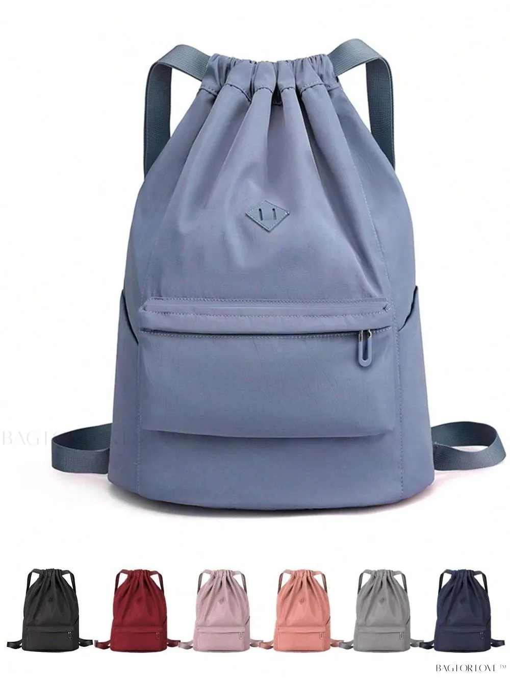 BagForLove - Lightweight Gym Bag with Cinching Closure and Storage Compartment