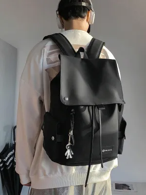 BagForLove - Minimalist Casual School Backpack with Laptop Bag and Roll Top