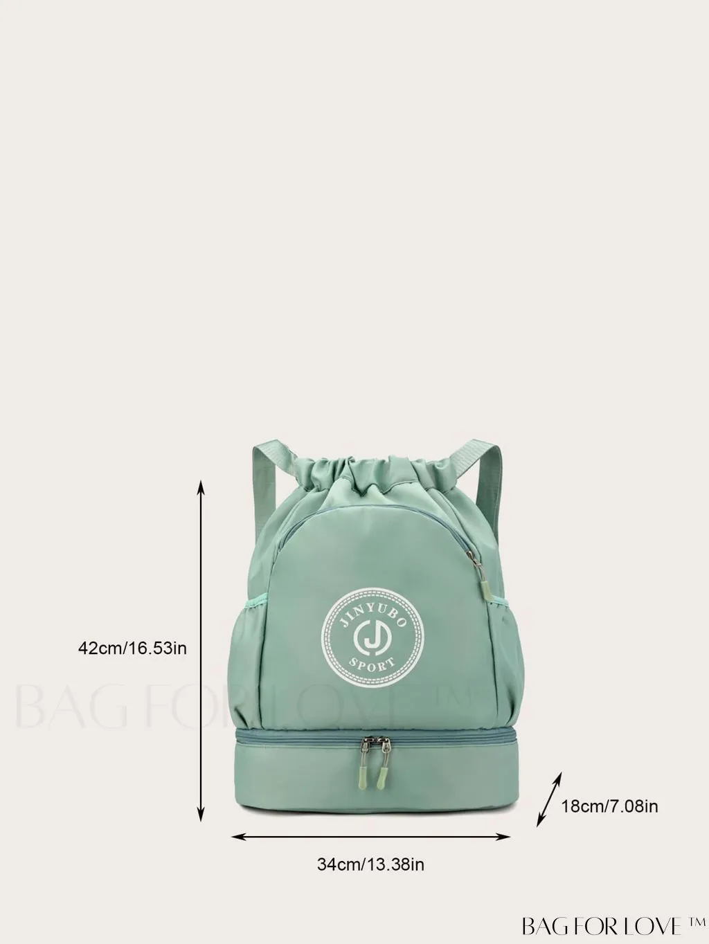 BagForLove - Multifunctional Drawstring Backpack with Shoe Compartment - Lightweight Design for Daily Commute, Sports, and Travel