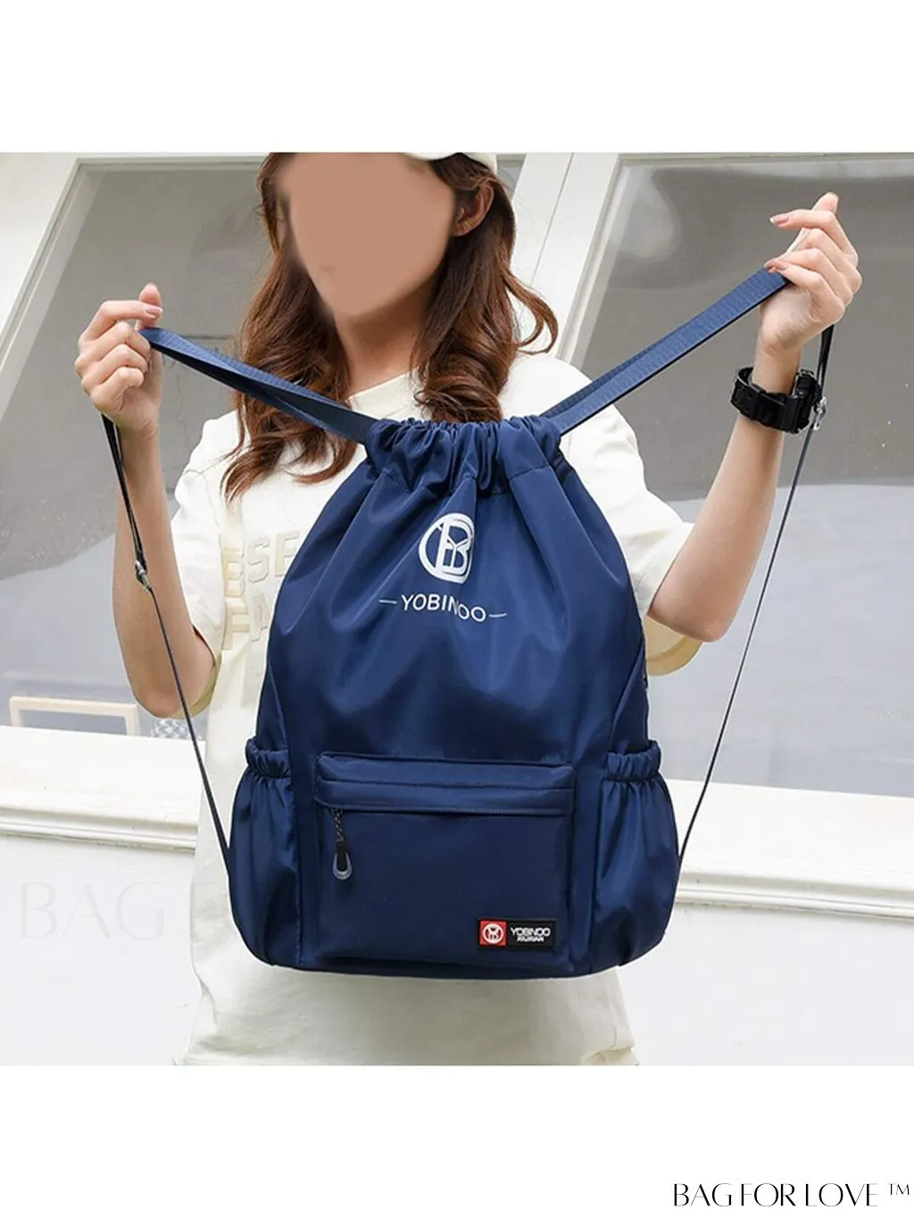BagForLove - Multifunctional Unisex Sports Bag: Large Drawstring Backpack for Cycling, Basketball, Travel, and Yoga.