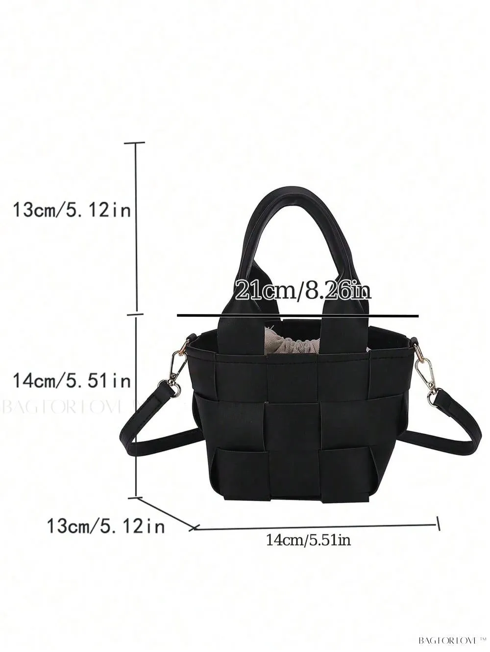 BagForLove - Portable PU Leather Tote with Adjustable Strap for Ladies