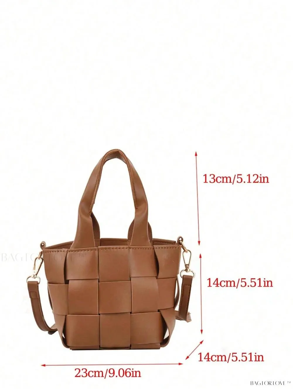 BagForLove - Portable PU Leather Tote with Adjustable Strap for Ladies
