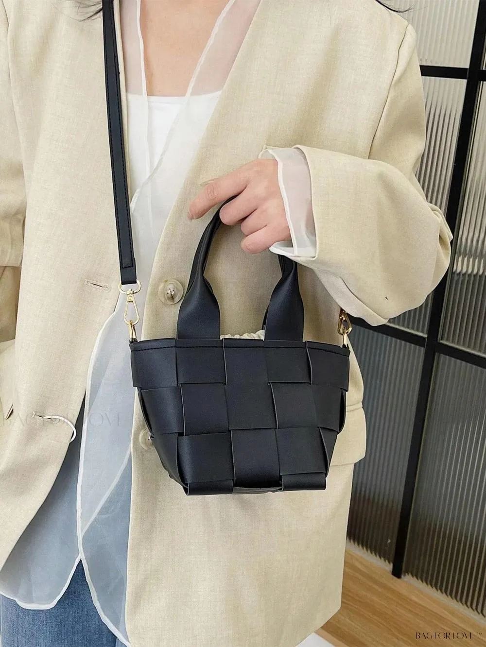 BagForLove - Portable PU Leather Tote with Adjustable Strap for Ladies