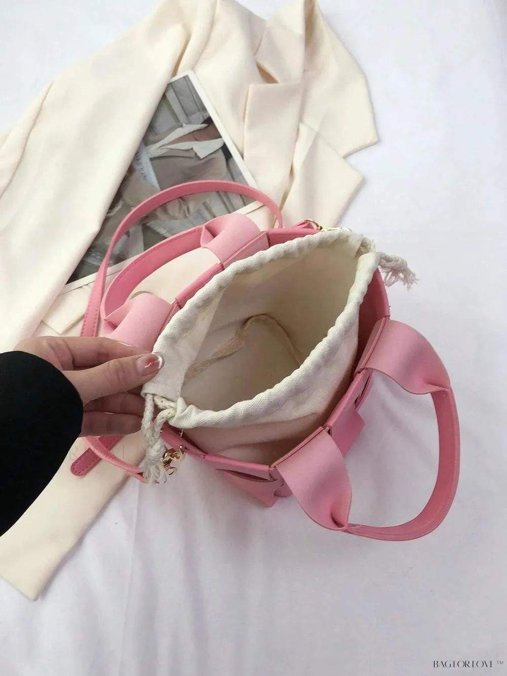BagForLove - Portable PU Leather Tote with Adjustable Strap for Ladies