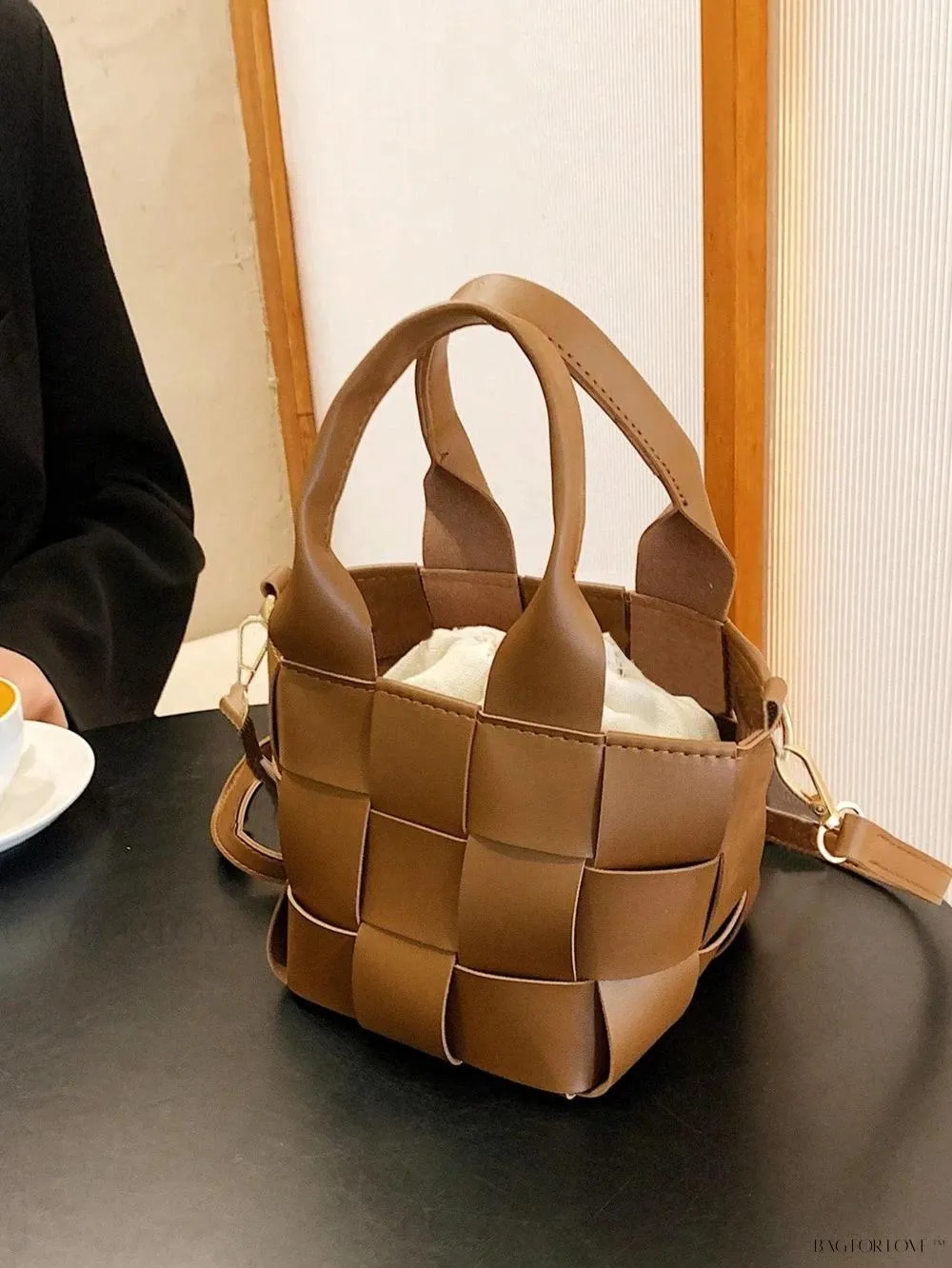 BagForLove - Portable PU Leather Tote with Adjustable Strap for Ladies