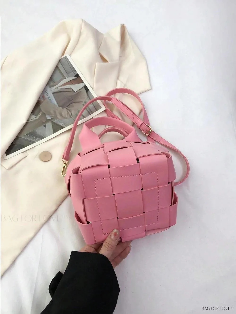 BagForLove - Portable PU Leather Tote with Adjustable Strap for Ladies