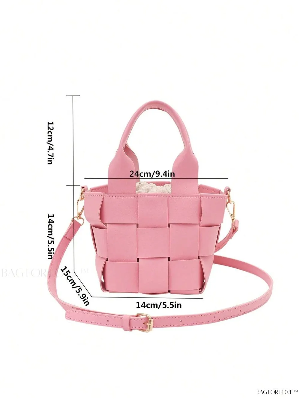 BagForLove - Portable PU Leather Tote with Adjustable Strap for Ladies