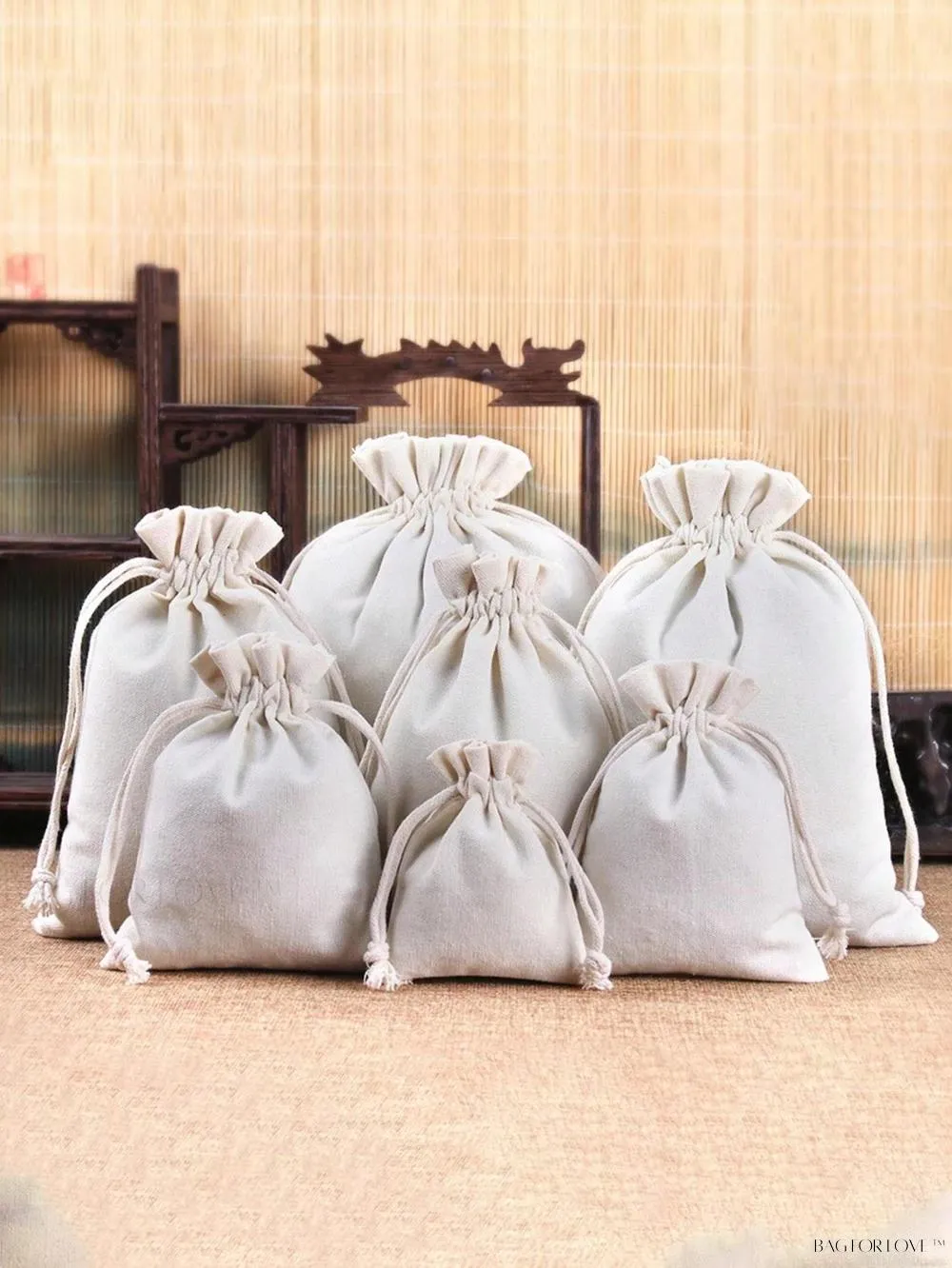 BagForLove - Practical Linen Drawstring Bags for Jewelry and More