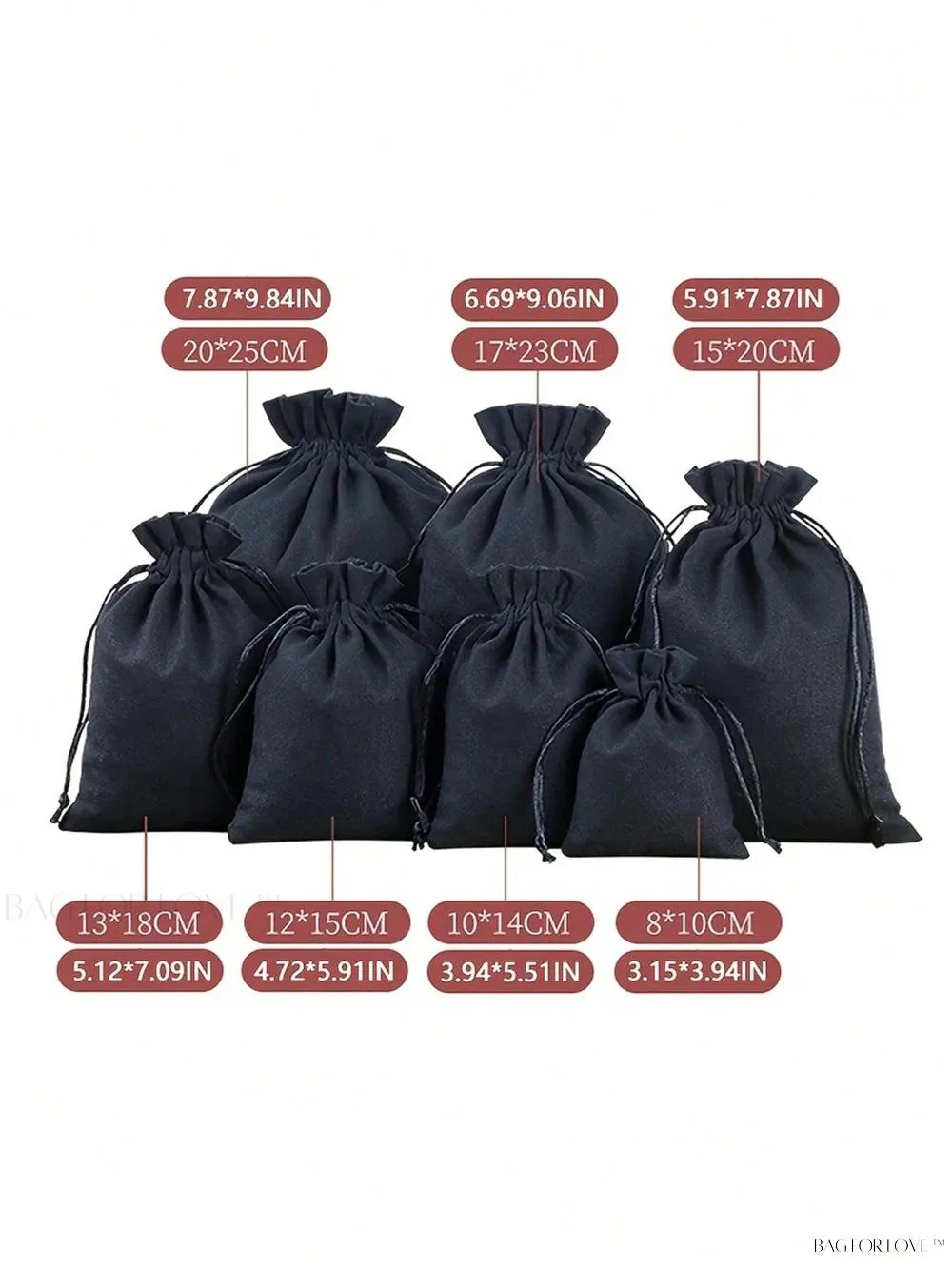 BagForLove - Practical Linen Drawstring Bags for Jewelry and More