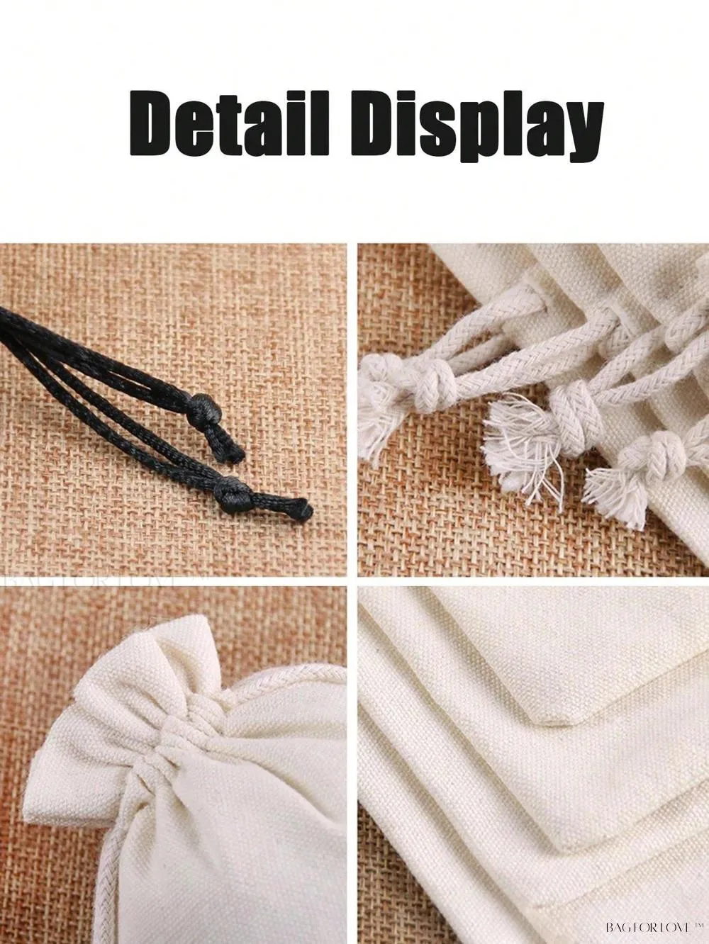 BagForLove - Practical Linen Drawstring Bags for Jewelry and More