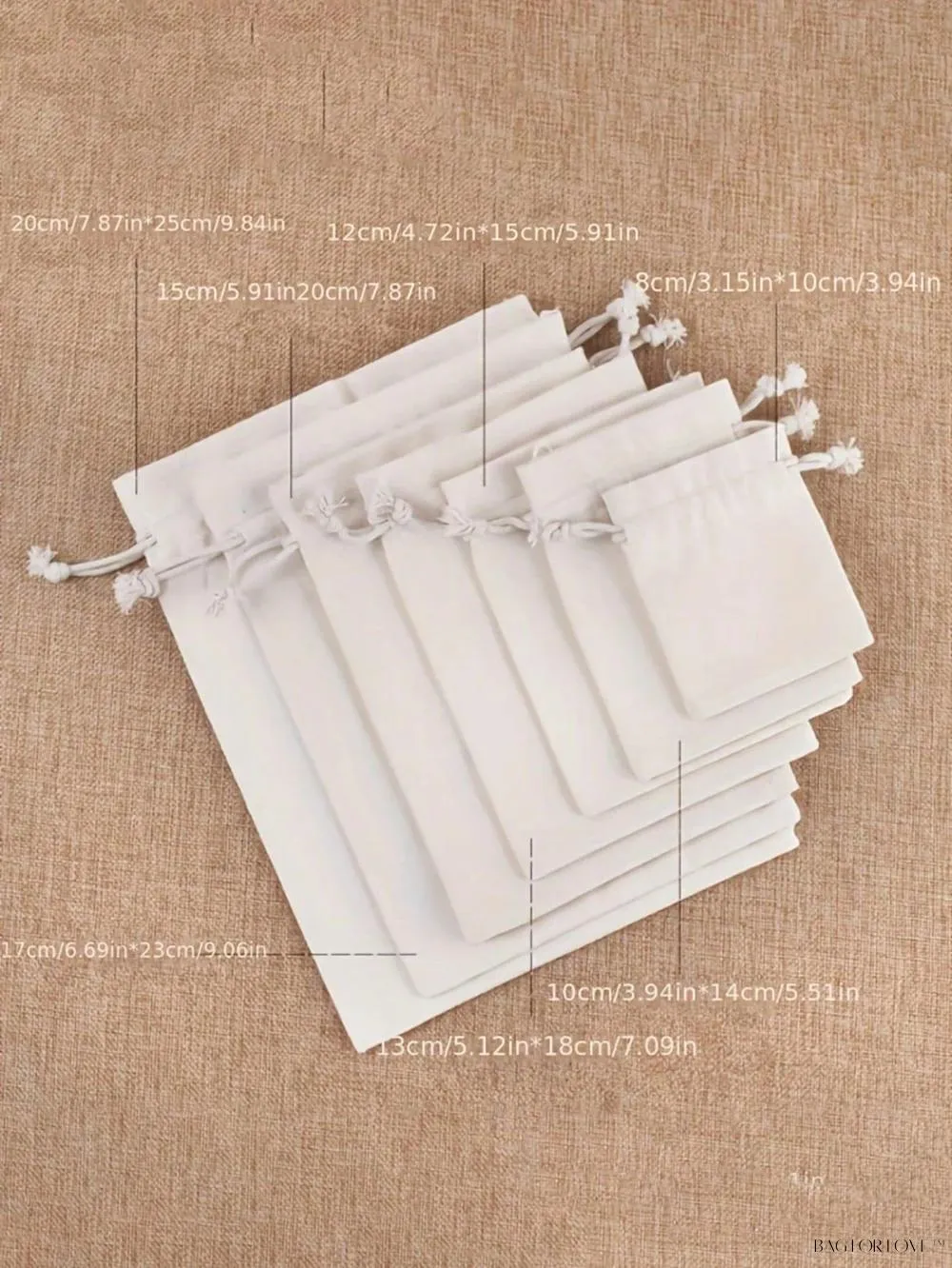 BagForLove - Practical Linen Drawstring Bags for Jewelry and More