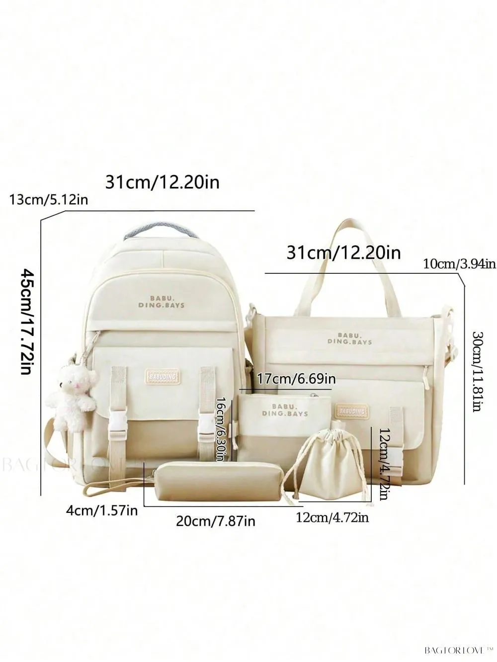 BagForLove - Premium Backpack Ensemble for Ladies Spacious and Lightweight Travel Bag