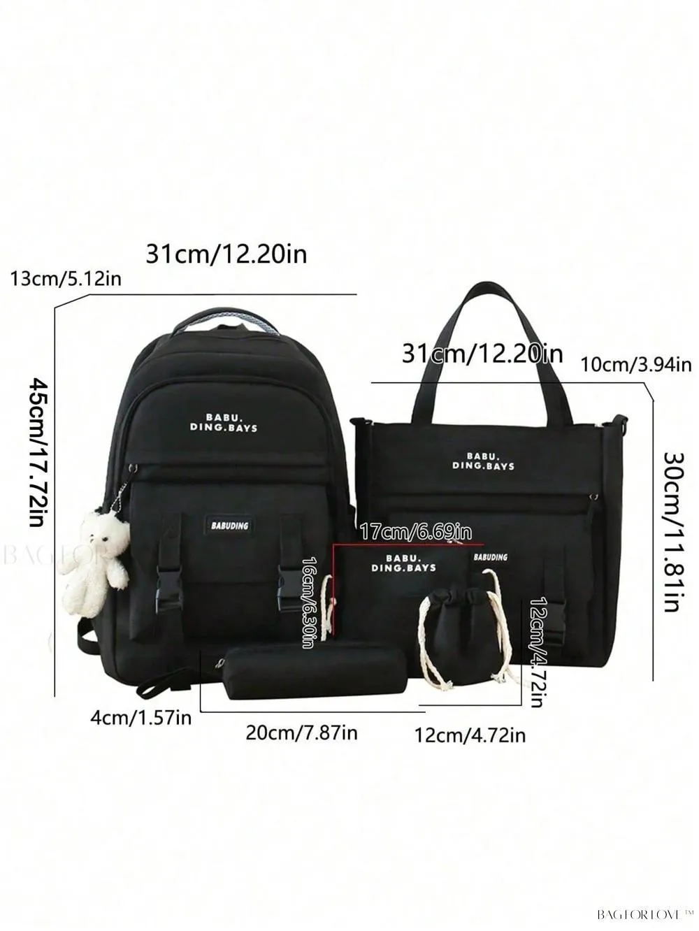 BagForLove - Premium Backpack Ensemble for Ladies Spacious and Lightweight Travel Bag