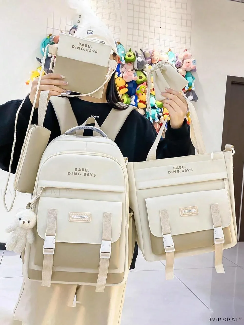 BagForLove - Premium Backpack Ensemble for Ladies Spacious and Lightweight Travel Bag