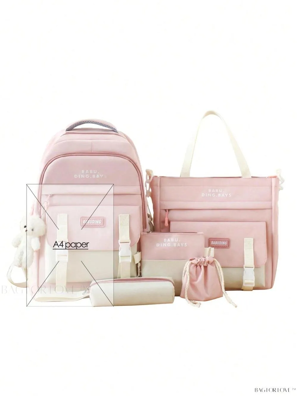 BagForLove - Premium School Bag Set for Teen Girls and Women