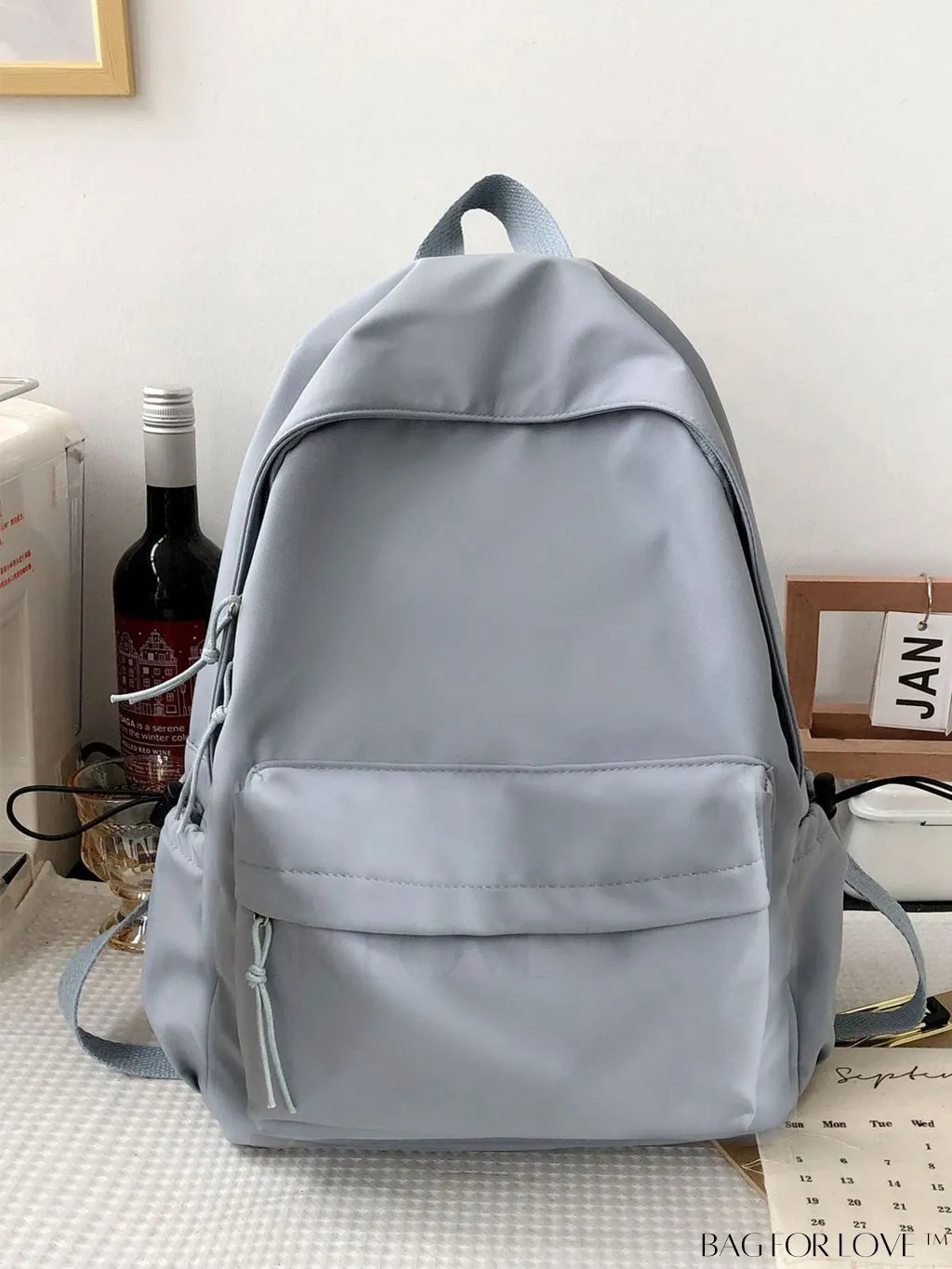 BagForLove - Stylish Drawstring Minimalist Backpack for Girls, Women, Students & Professionals - Ideal for School, College, Work