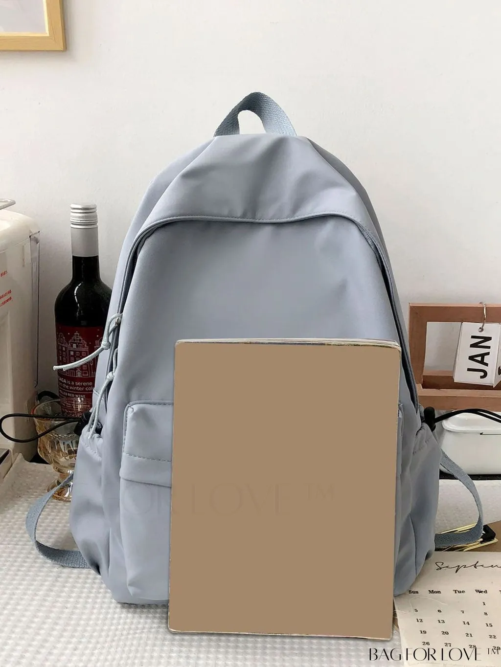 BagForLove - Stylish Drawstring Minimalist Backpack for Girls, Women, Students & Professionals - Ideal for School, College, Work
