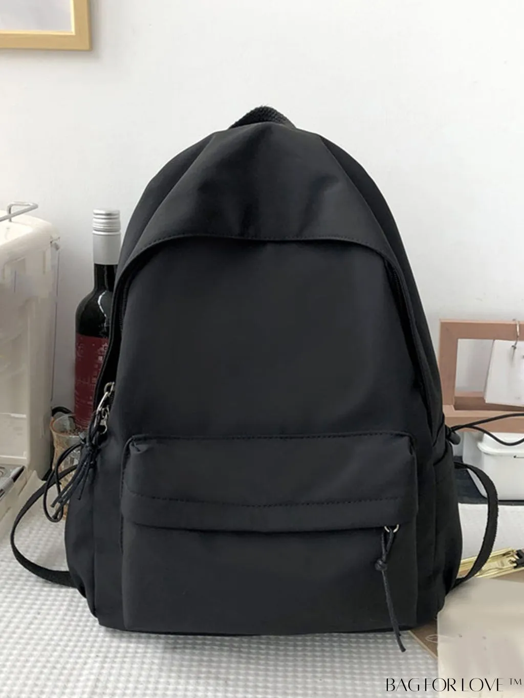 BagForLove - Stylish Drawstring Minimalist Backpack for Girls, Women, Students & Professionals - Ideal for School, College, Work