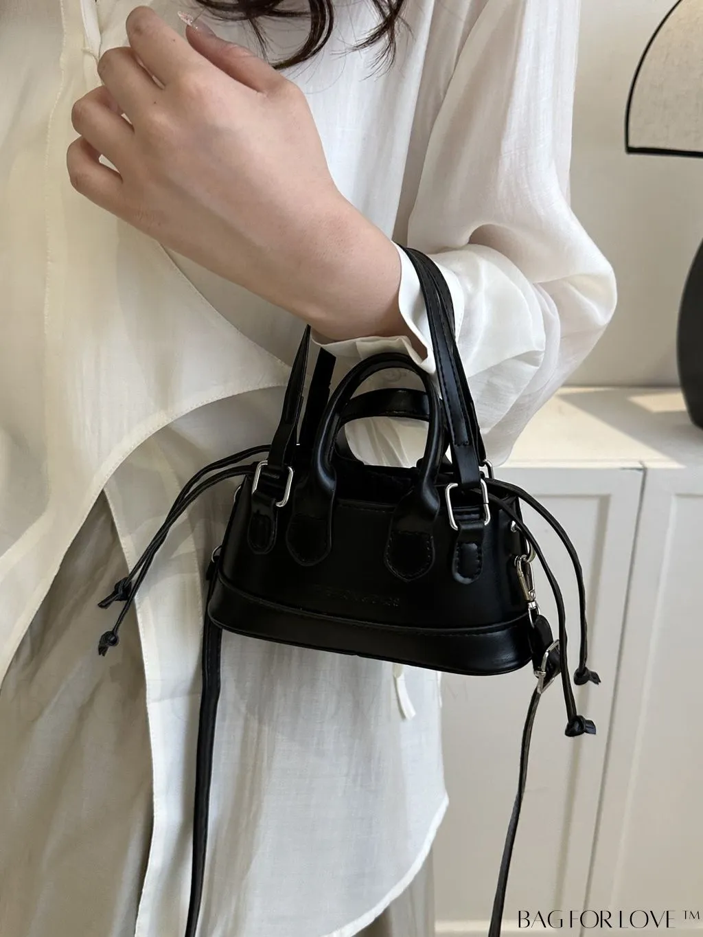 BagForLove - Stylish Mini Tote Bag w/ Adjustable Strap & Drawstring Design