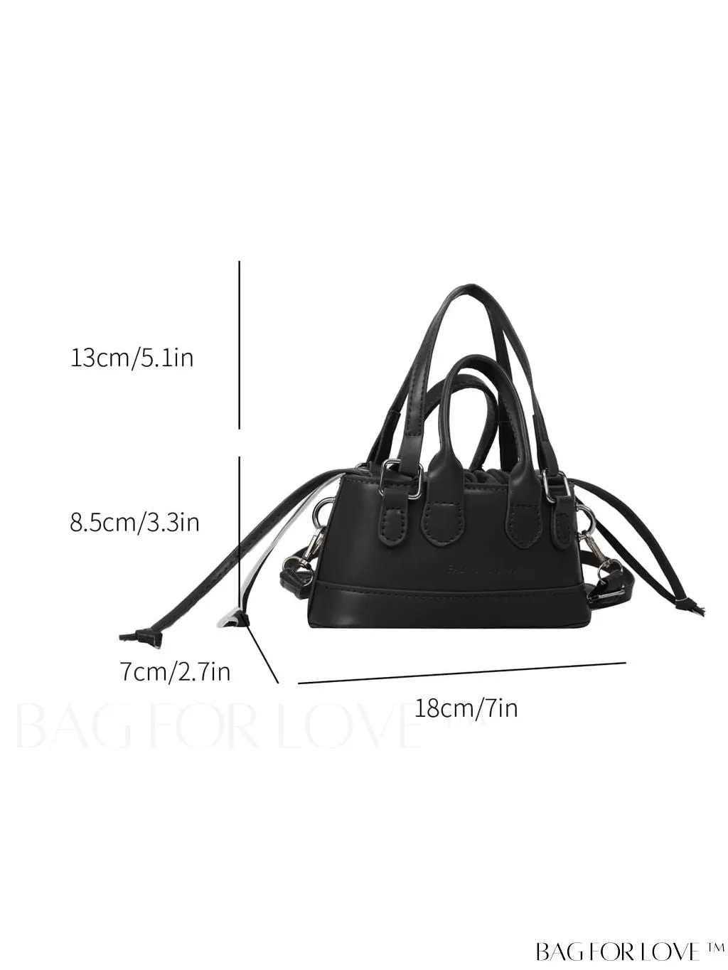 BagForLove - Stylish Mini Tote Bag w/ Adjustable Strap & Drawstring Design