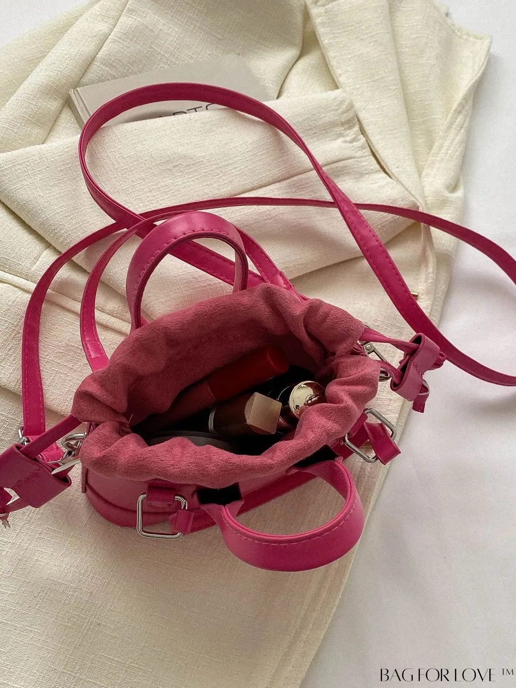 BagForLove - Stylish Mini Tote Bag w/ Adjustable Strap & Drawstring Design