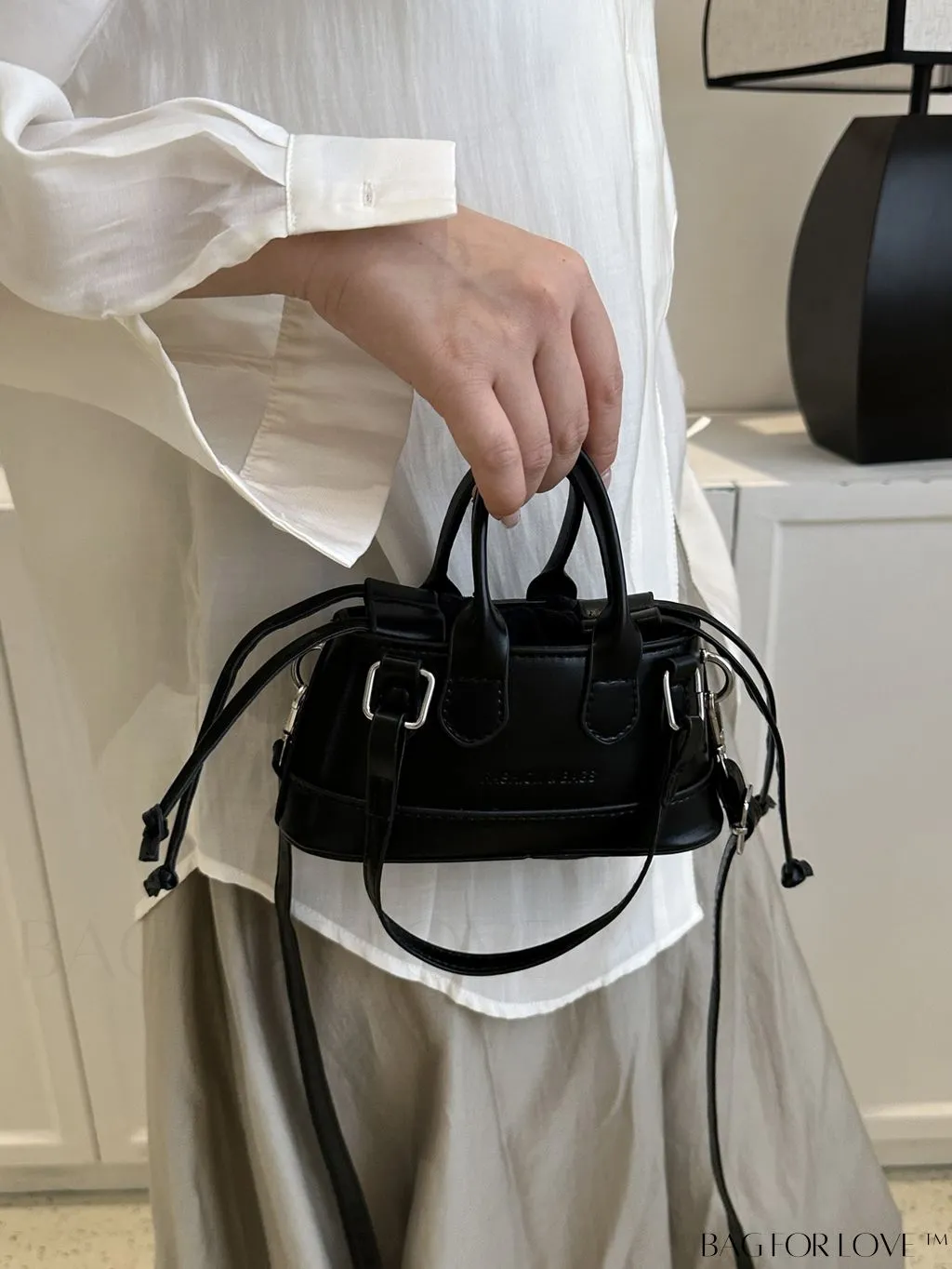 BagForLove - Stylish Mini Tote Bag w/ Adjustable Strap & Drawstring Design