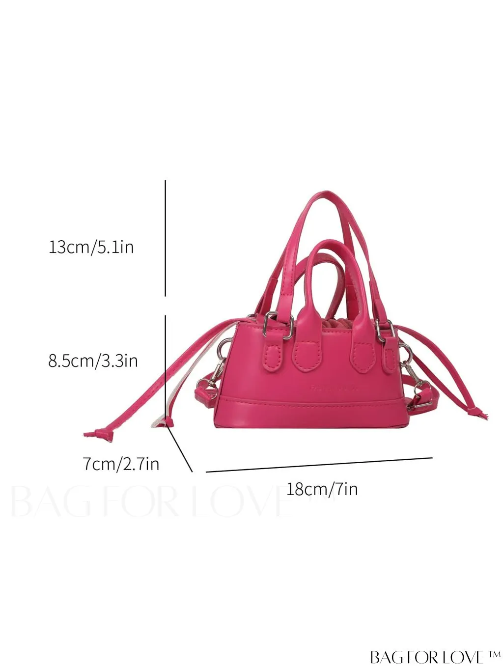 BagForLove - Stylish Mini Tote Bag w/ Adjustable Strap & Drawstring Design