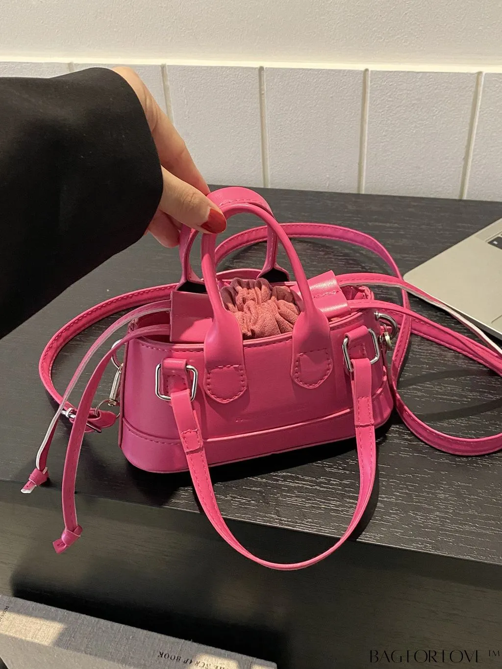 BagForLove - Stylish Mini Tote Bag w/ Adjustable Strap & Drawstring Design