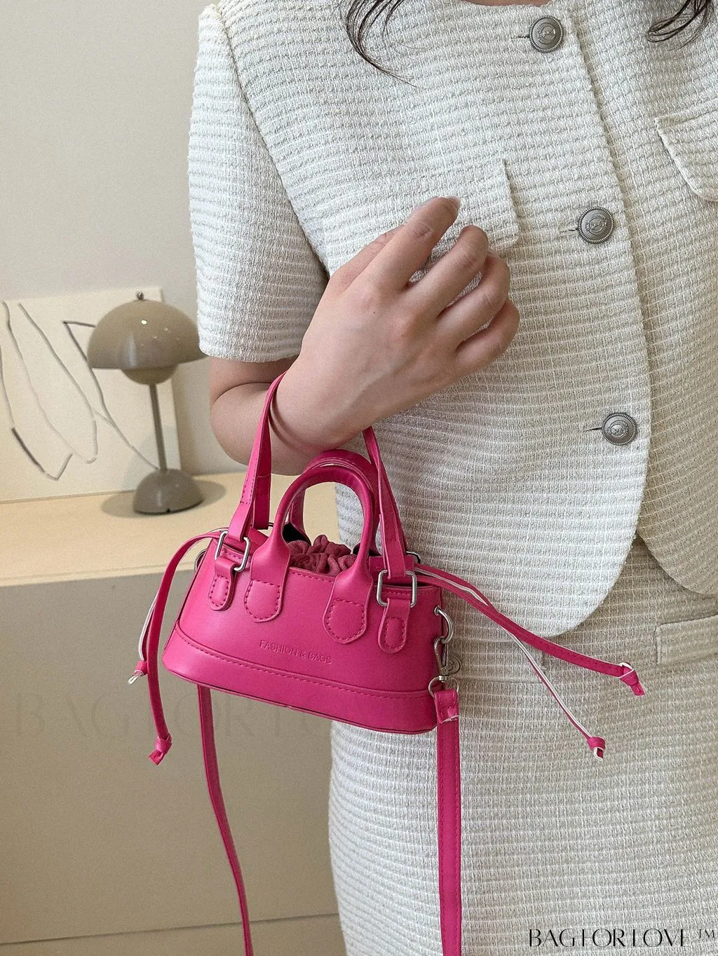 BagForLove - Stylish Mini Tote Bag w/ Adjustable Strap & Drawstring Design