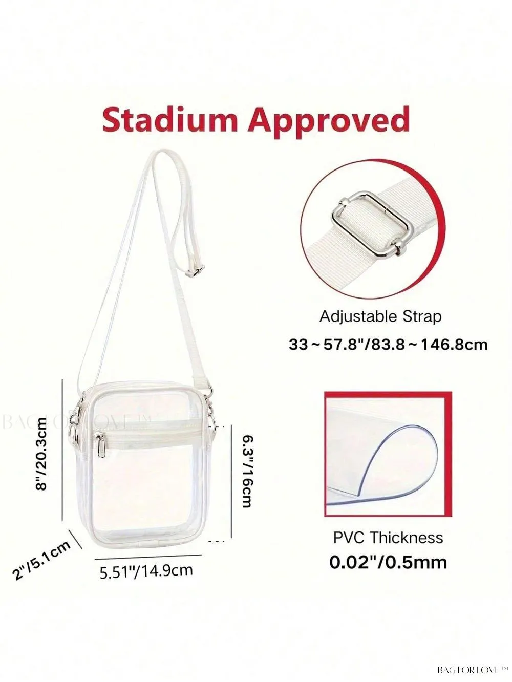 BagForLove - Water-Resistant Crossbody Bag for Women's Daily Use