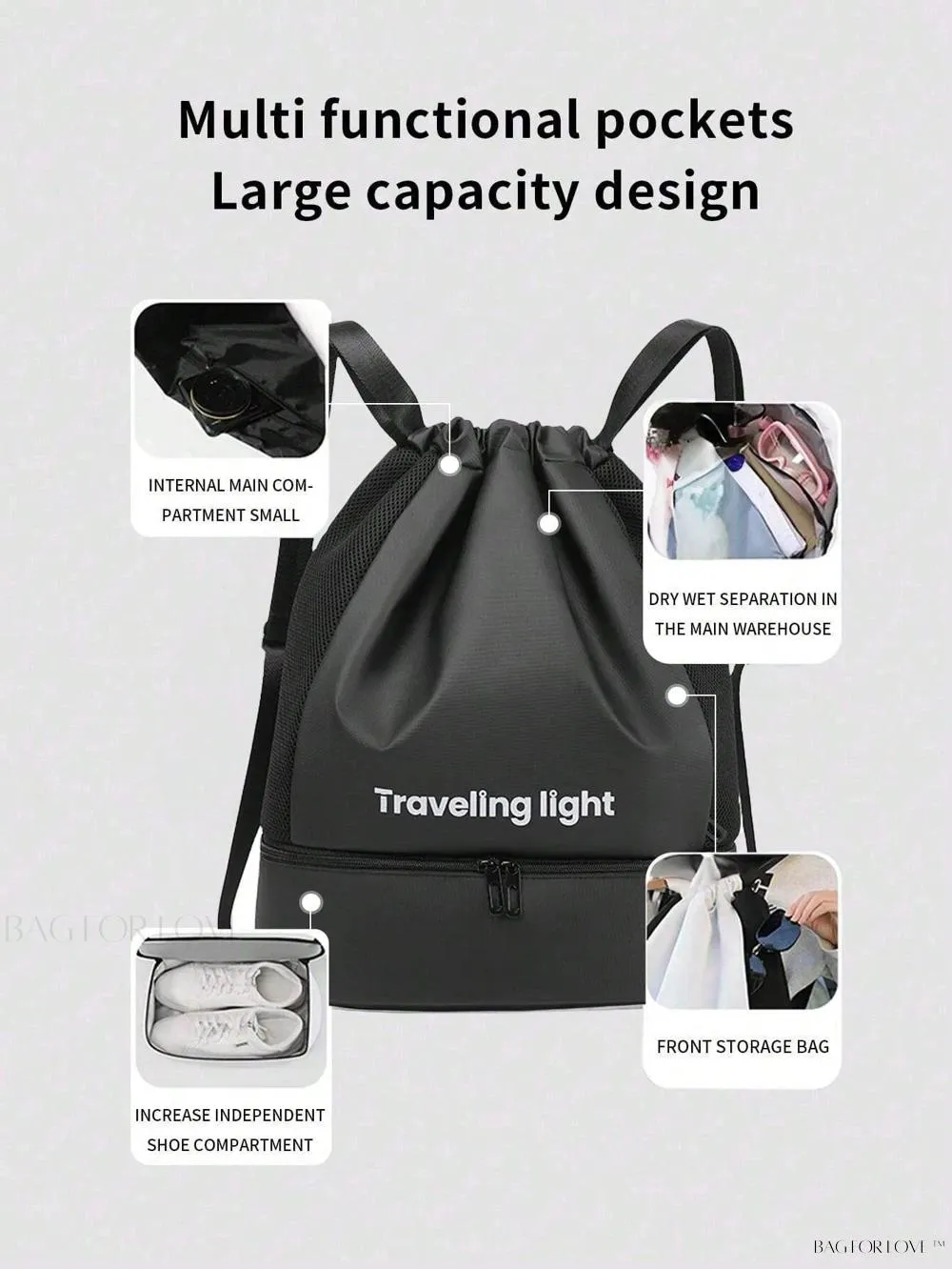 BagForLove - Waterproof and Wear-Resistant Sports Backpack for Her