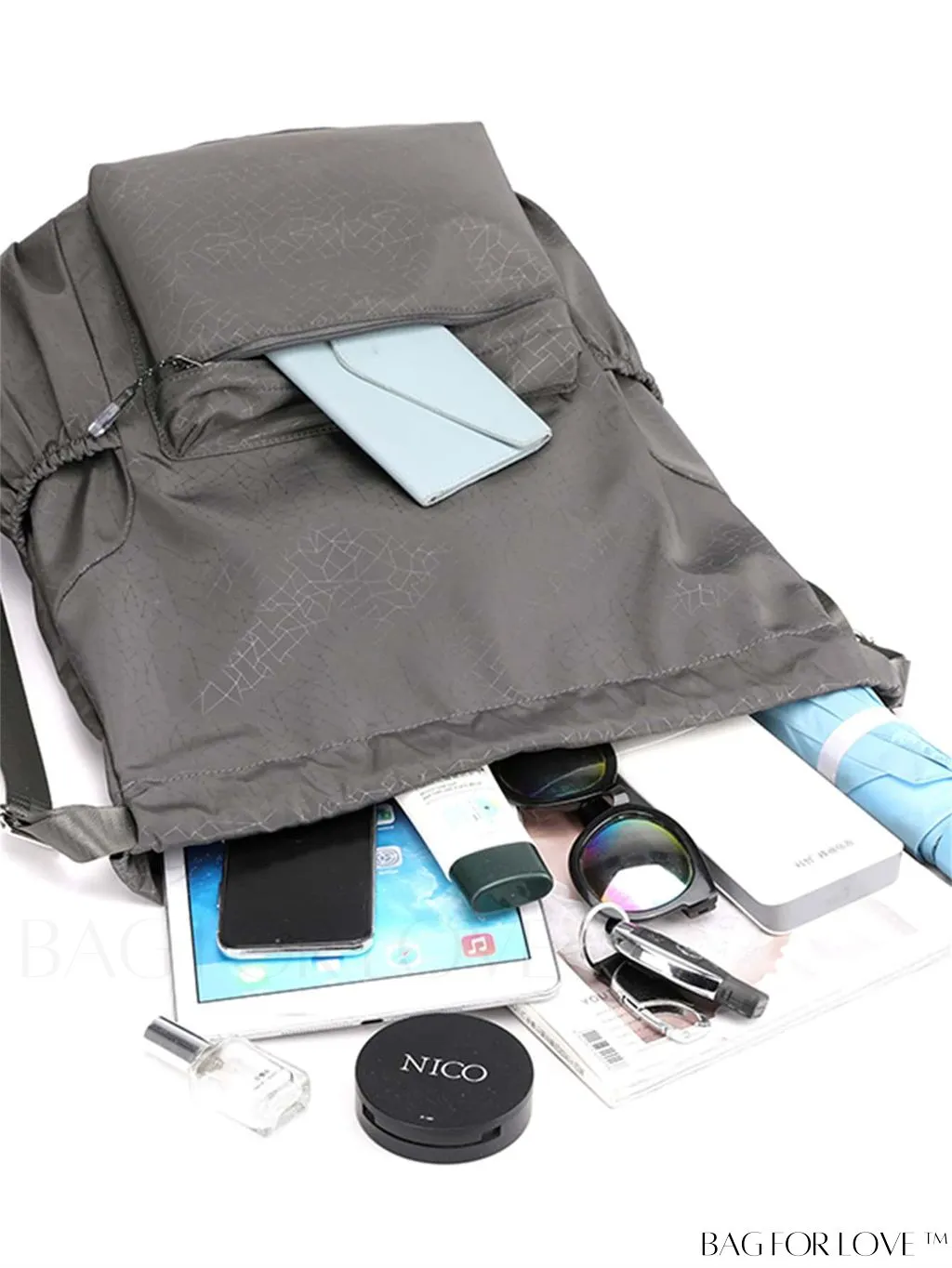 BagForLove - Waterproof Drawstring Sports Backpack: Lightweight, Ideal for Gym, Yoga, Swimming