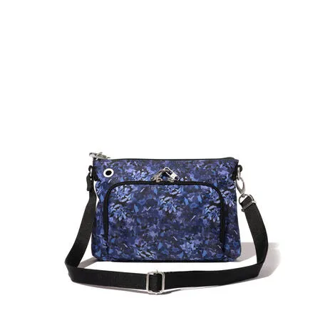 BAGGALLINI AME460 INDIGO PETAL SECURTEX MEMENTO CROSSBODY