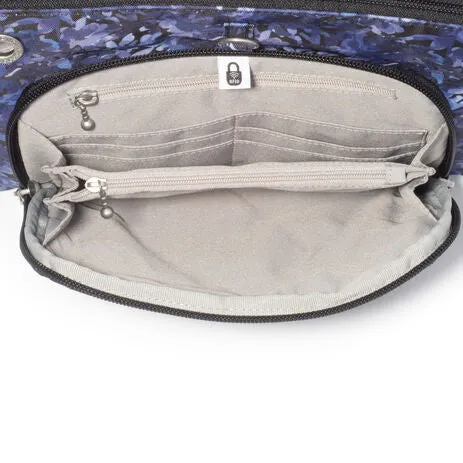 BAGGALLINI AME460 INDIGO PETAL SECURTEX MEMENTO CROSSBODY