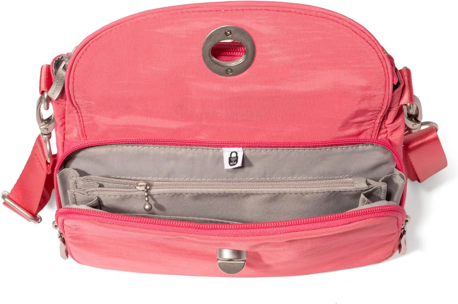 Baggallini Calais Crossbody Bags for Women 9.5"x7" Travel Handbag Purse w/RFID Front Wallet Lightweight Water-Resistant