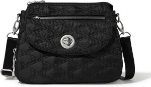 Baggallini Calais Crossbody Bags for Women 9.5"x7" Travel Handbag Purse w/RFID Front Wallet Lightweight Water-Resistant