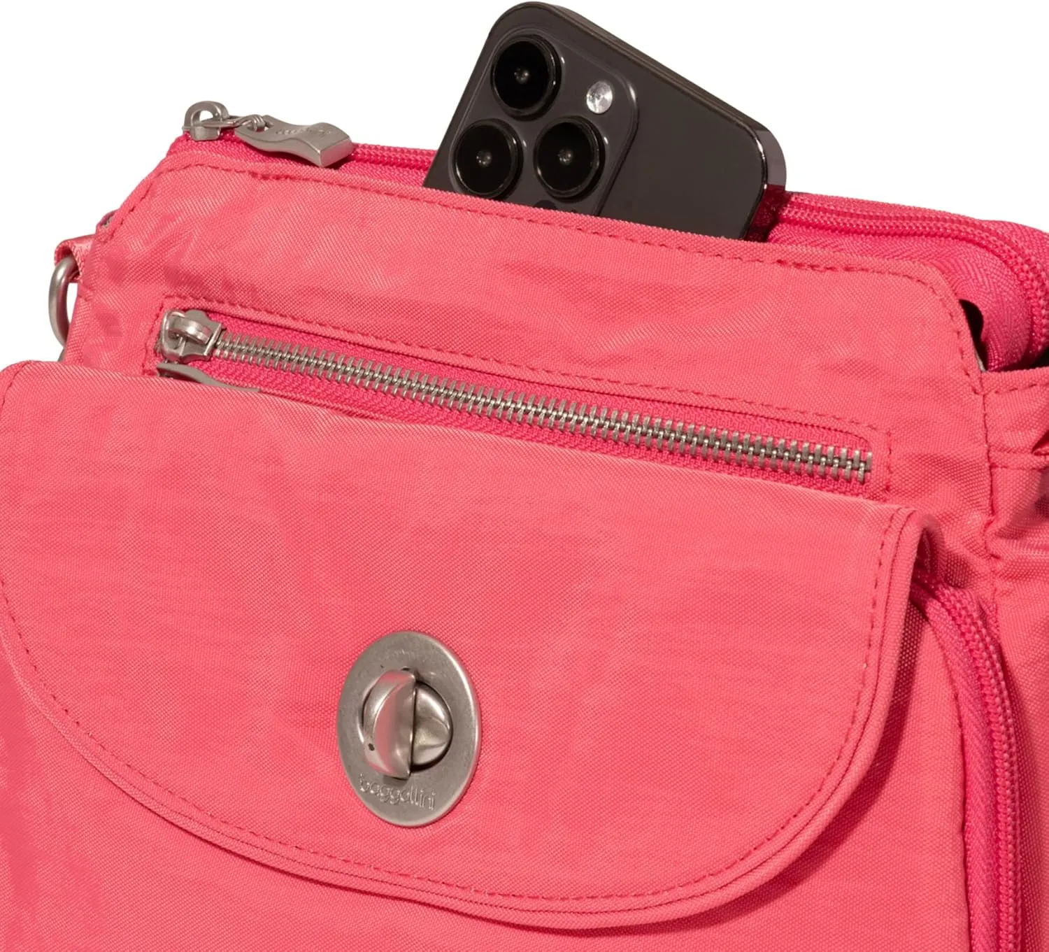 Baggallini Calais Crossbody Bags for Women 9.5"x7" Travel Handbag Purse w/RFID Front Wallet Lightweight Water-Resistant