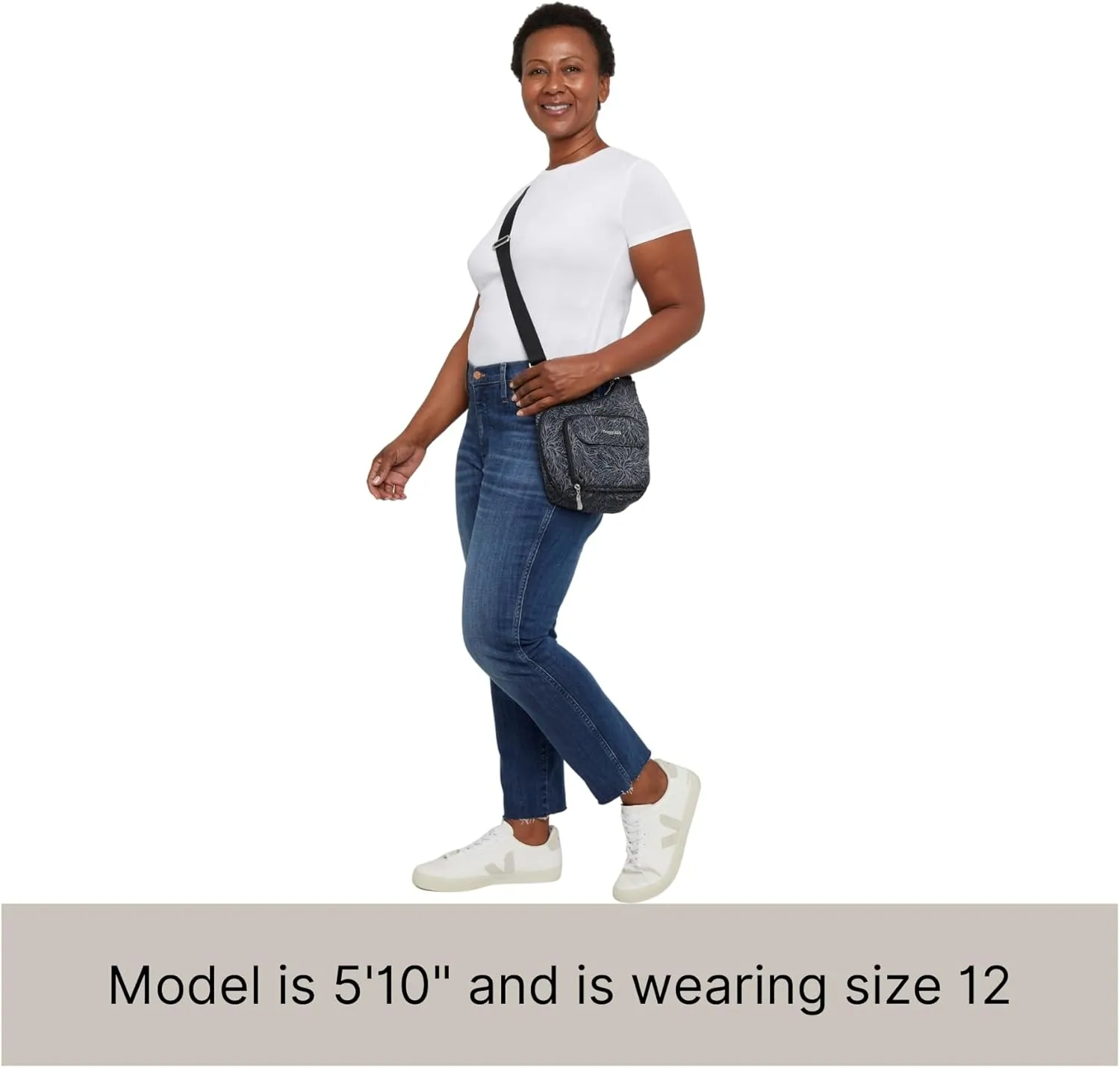 Baggallini Criss Cross 10x11 Crossbody Women Lightweight Water-Resistant Nylon Travel Bag W/RFID & Quick Access Pockets