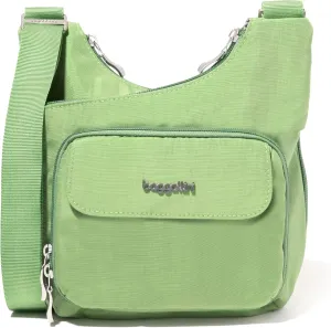 Baggallini Criss Cross 10x11 Crossbody Women Lightweight Water-Resistant Nylon Travel Bag W/RFID & Quick Access Pockets