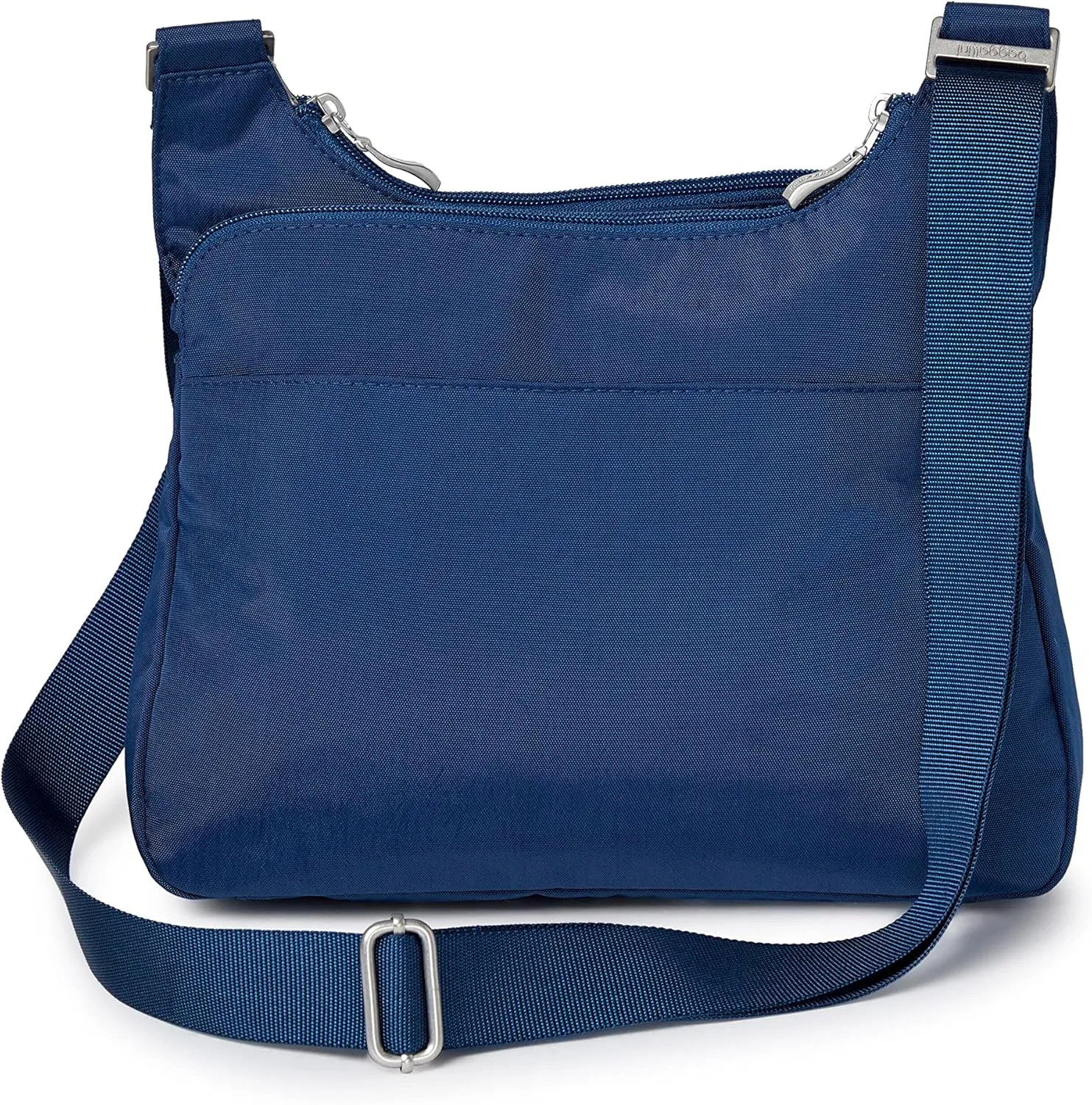 Baggallini Cross Over Crossbody Women 11x8.5 Medium Travel Bag Lightweight Water-Resistant Nylon Organized Handbag Purse