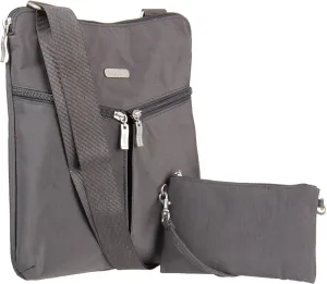 Baggallini Horizon Crossbody Bags for Women 10x10.5 Lightweight Water-Resistant Nylon RFID Purse Handbag w/Wristlet Included