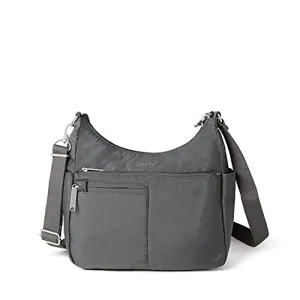 Baggallini Securtex® Anti-theft Free Time Crossbody Bag Cross Body, Charcoal, One Size US