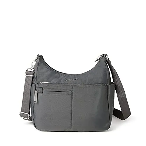Baggallini Securtex® Anti-theft Free Time Crossbody Bag Cross Body, Charcoal, One Size US