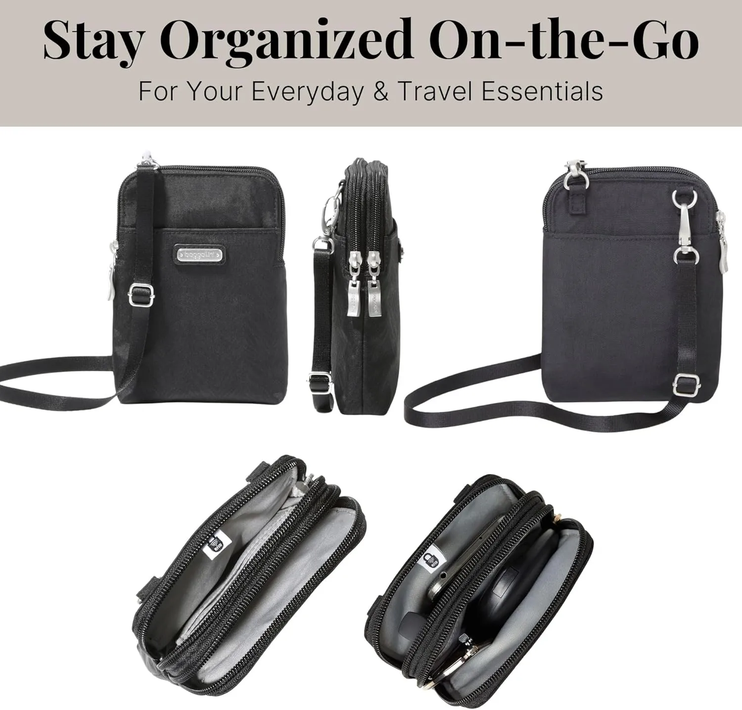 Baggallini Take Two Bryant RFID Crossbody Bag