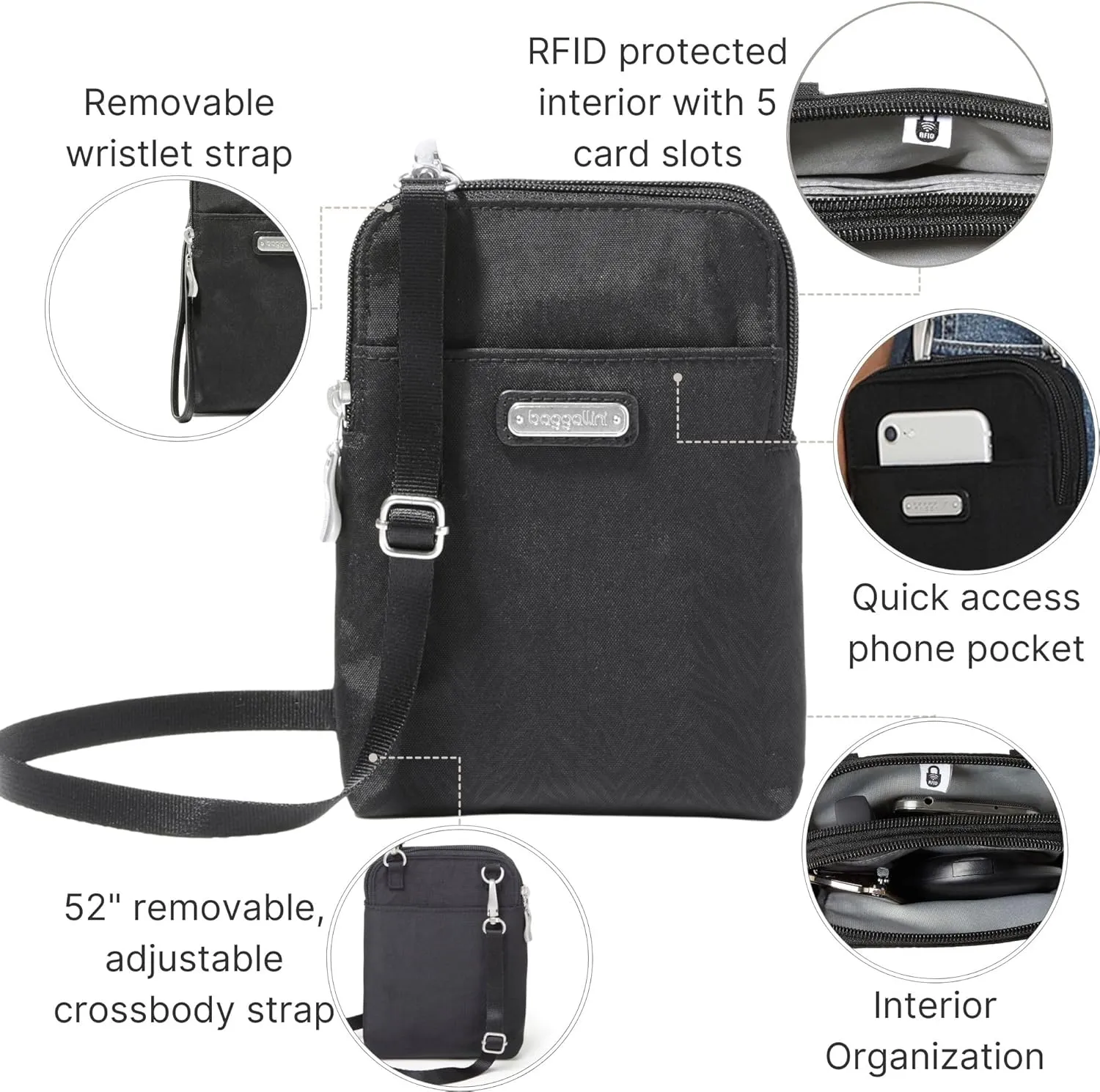 Baggallini Take Two Bryant RFID Crossbody Bag