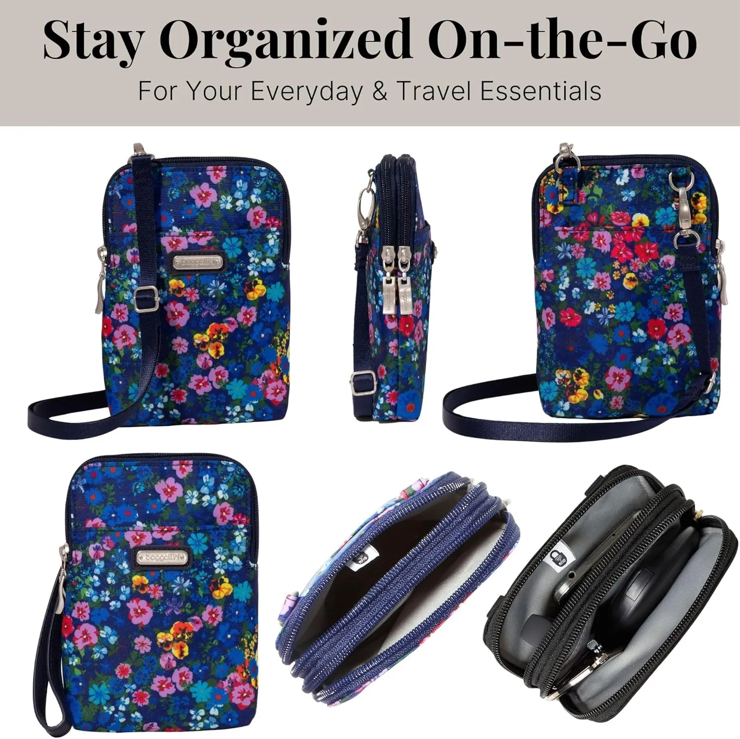 Baggallini Take Two Bryant RFID Crossbody Bag