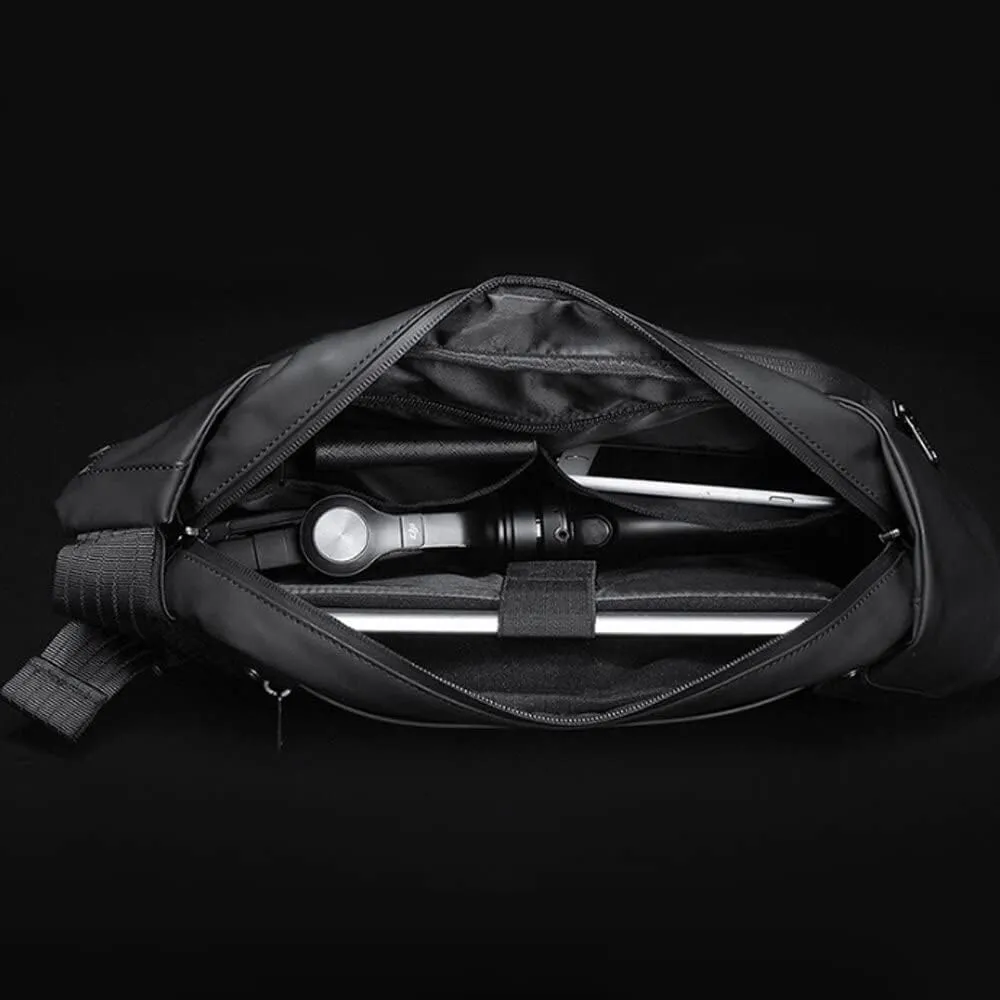 Bange 7229 Locomotive Sling Bag Anti-Theft Waterproof Hard Shell Chest Crossbody Bag Shoulder Bag Cycling Camping Sport