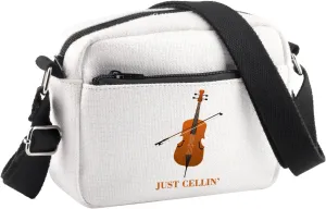 BDPWSS Cello Gift Cello Music Crossbody Bag Just Cellin’ Funny Cello Cellist Orchestra Musician Gift Cello Player Gift